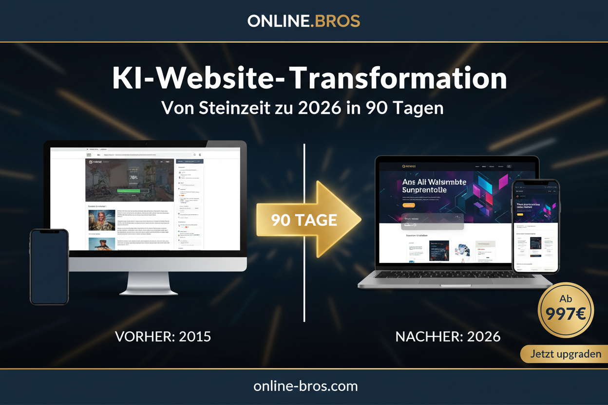 ONLINE.BROS - KI-Website-Transformation - Ab 997€