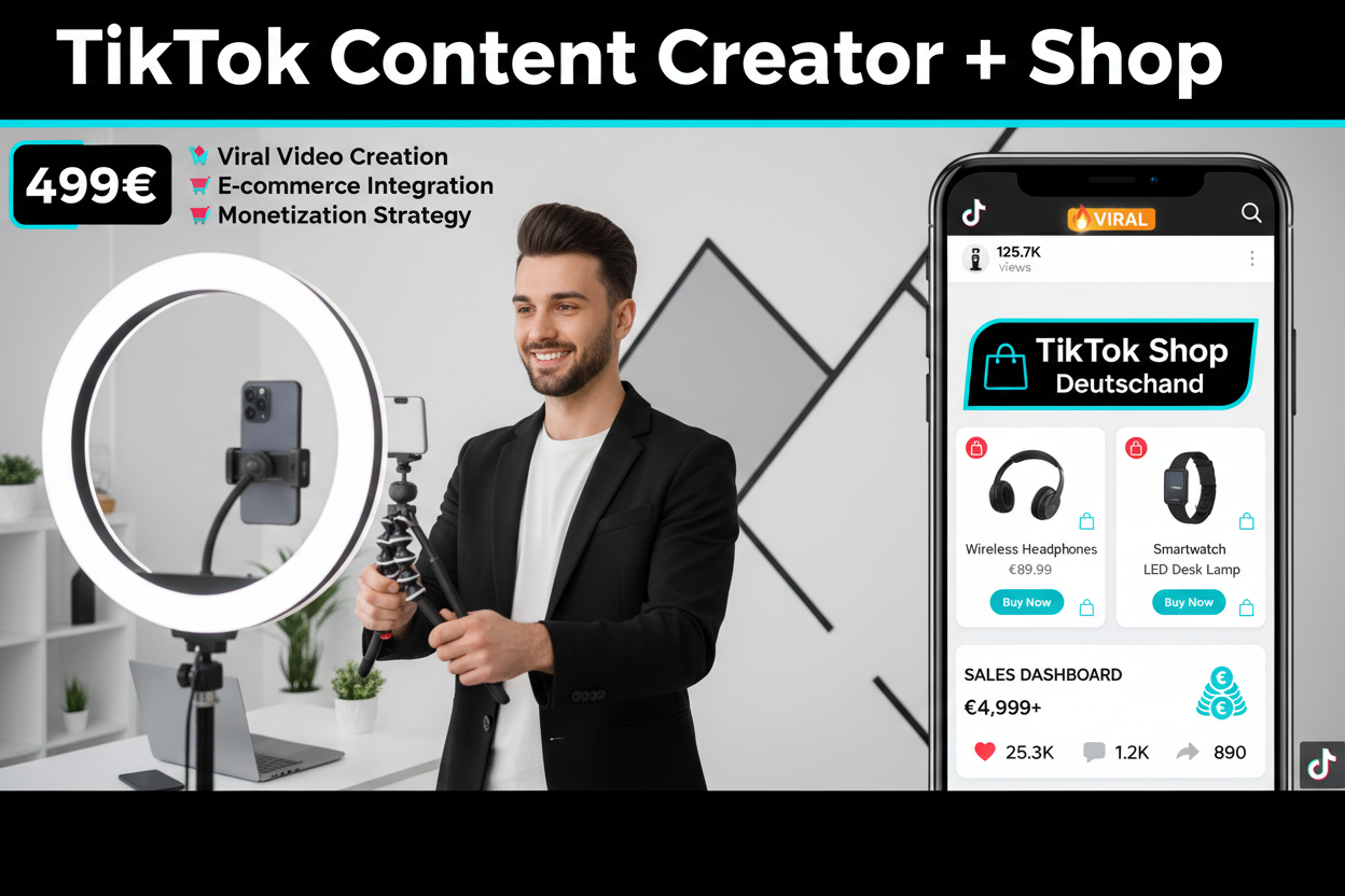 TikTok Content Creator + TikTok Shop Deutschland
