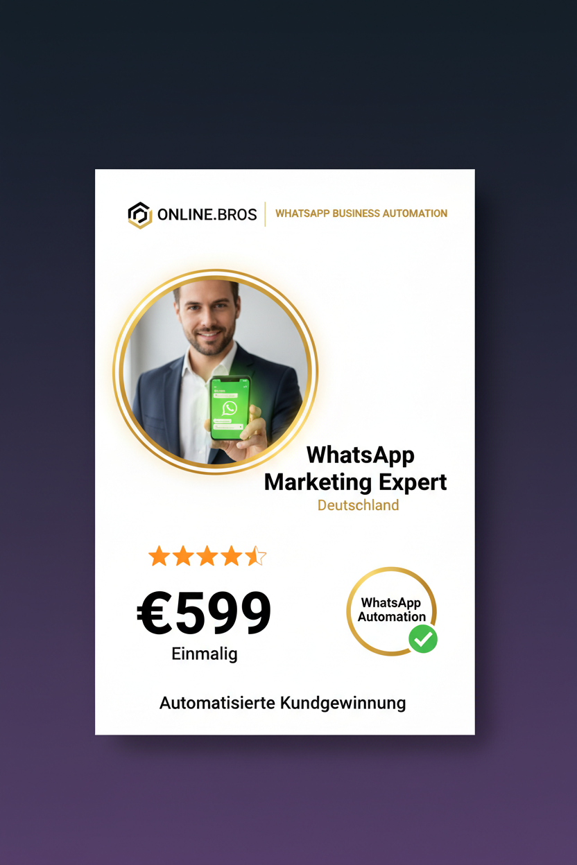 WhatsApp Business Automation - 599€ - ONLINE.BROS